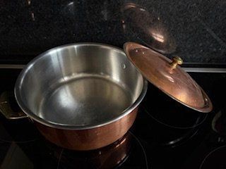 Padelle: Kupferpfanne mit Deckel, von Spring – Usato da Goldingen venduto da edi_qhx9 1
