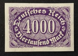 Deutsches Reich 1922* Abart - ungezähnt