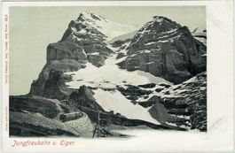 BE 213 Jungfraubahn und Eiger Louis Glaser, Leipzig.