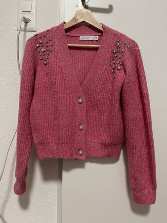 Strickjacke pink meliert Warehouse S neu