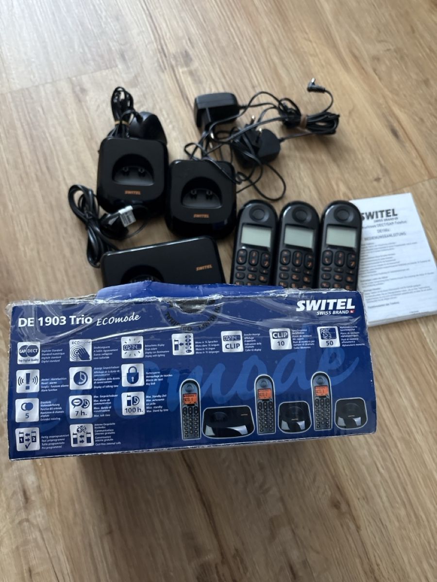 Switel Telefoni: Switel DE 1903 Trio – Nuovo e nell'imballaggio originale da Chur venduto da copino 4