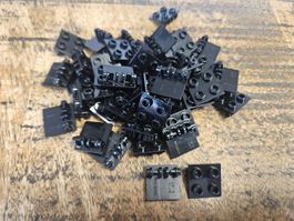 lego 6134 lot de 50 pièces Black Hinge Brick 2 x 2