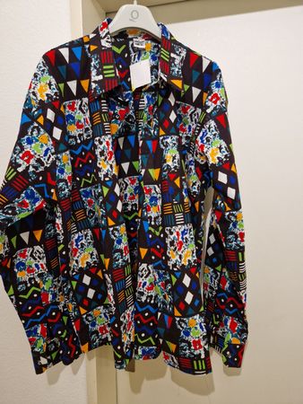 Männerhemd Kitenge XL
