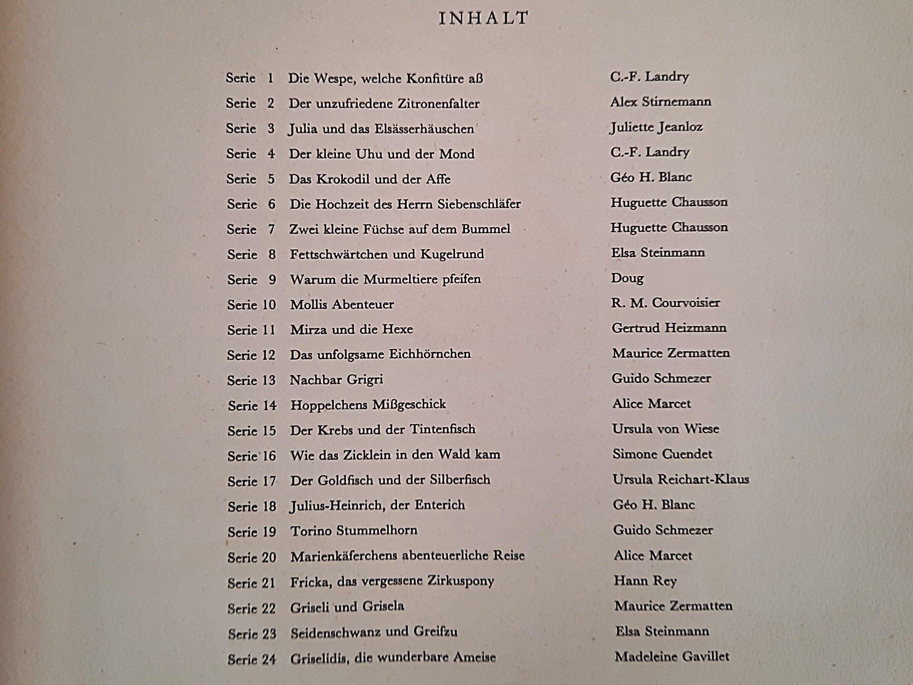Libri: Märchenbuch "24 neue Tiermärchen" (1953) – Usato da Beinwil am See venduto da Restwert_Beinwil 2