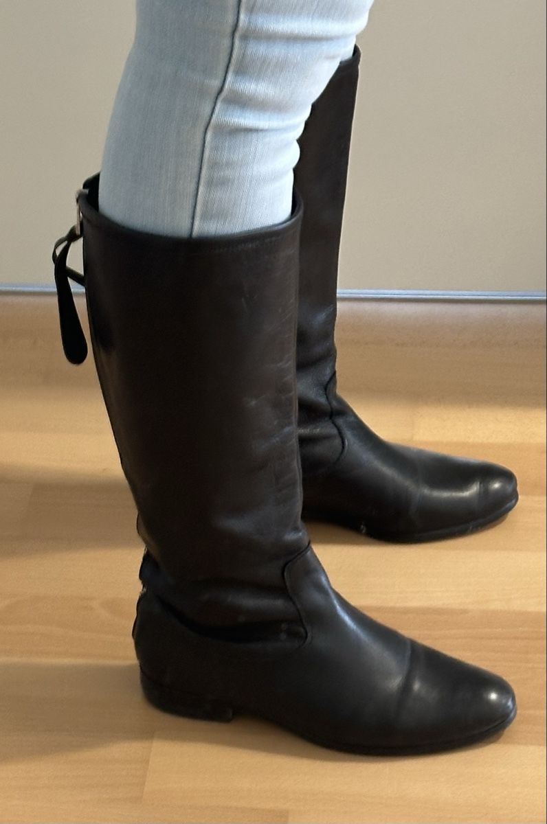 Damenschuhe: BOTTES EN CUIR NOIR 37 – Gebraucht aus Neuchâtel von m20004 2