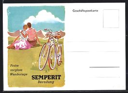 Reklame für Fahrrad-Reifen von Sempert,