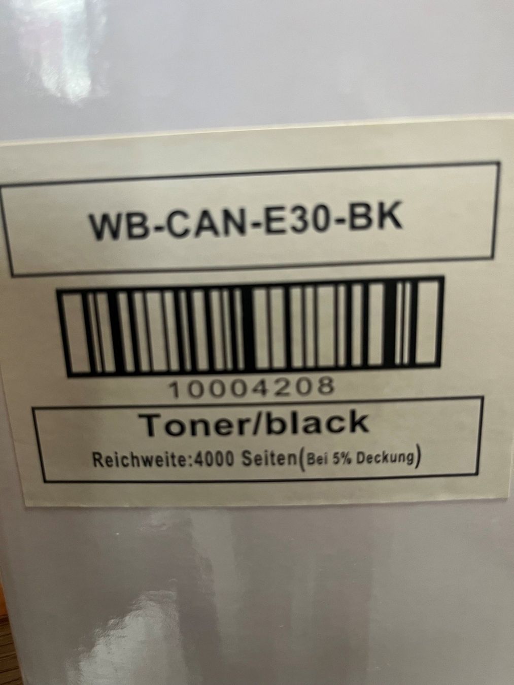 Canon Cartucce per stampanti & toner: Toner Canon E30 nicht Original – Nuovo e nell'imballaggio originale da Braunau venduto da Gizmo123