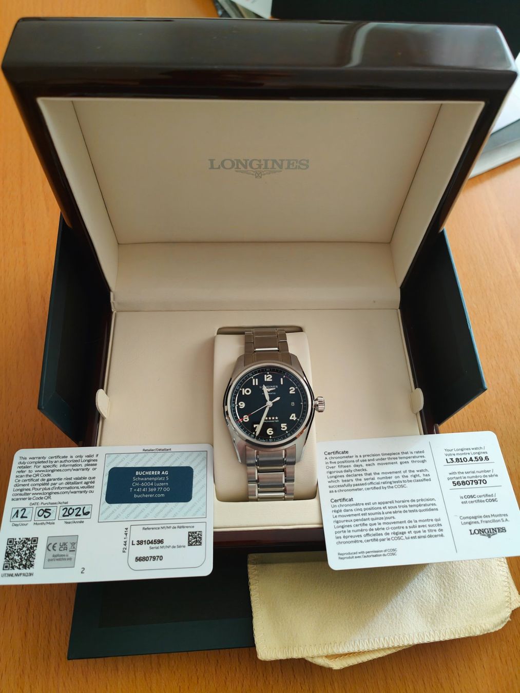 Longines Orologi: Longines Spirit Automatic/ungetragen/Full Set/COSC – Nuovo e nell'imballaggio originale da Niederrohrdorf venduto da vinc2791