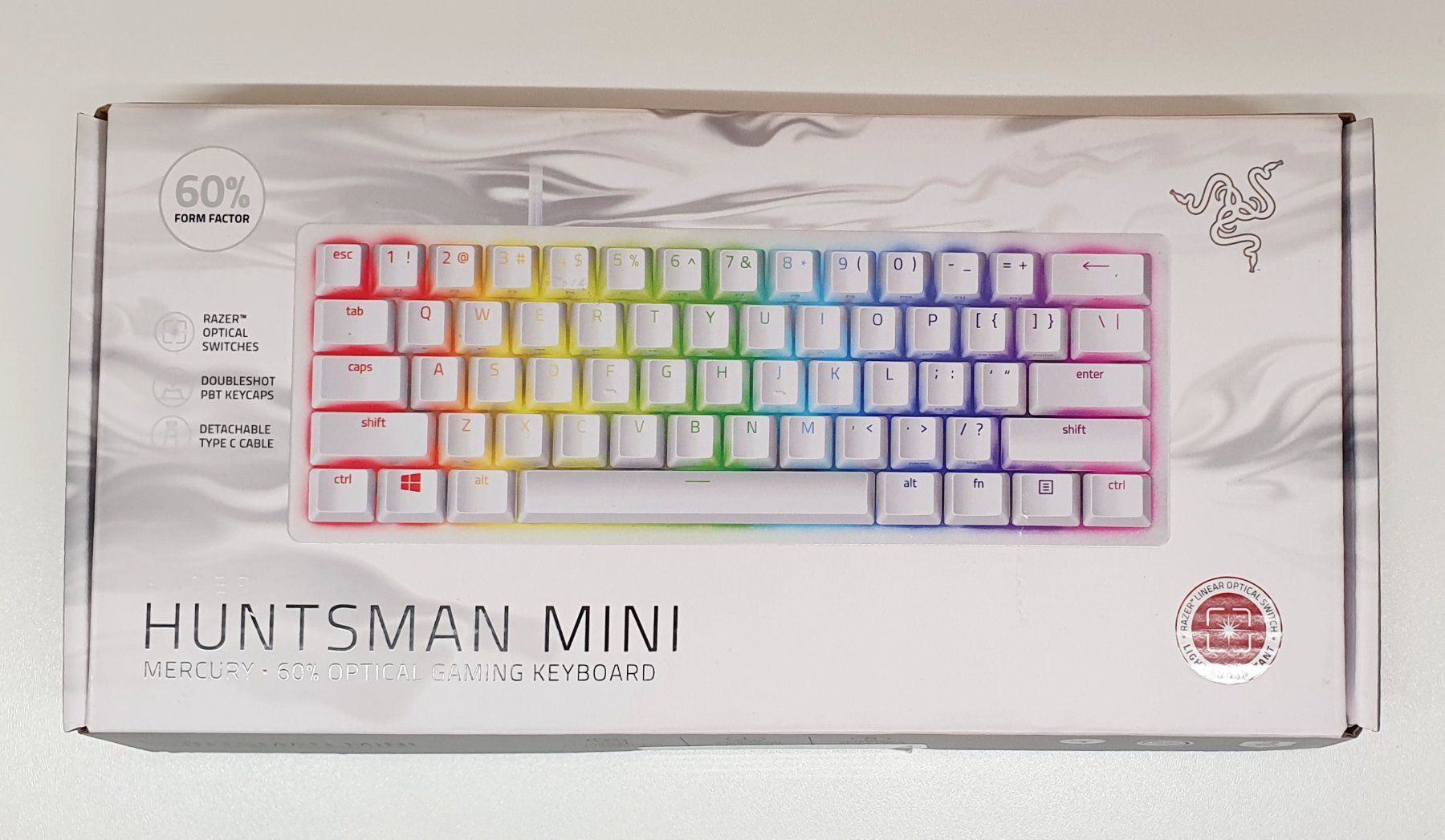 Razer Tastaturen: Razer Huntsman Mini Mercury White – Neu (gemäss Beschreibung) aus liestal von