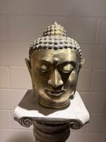 Buddha Kopf 26 cm Messing