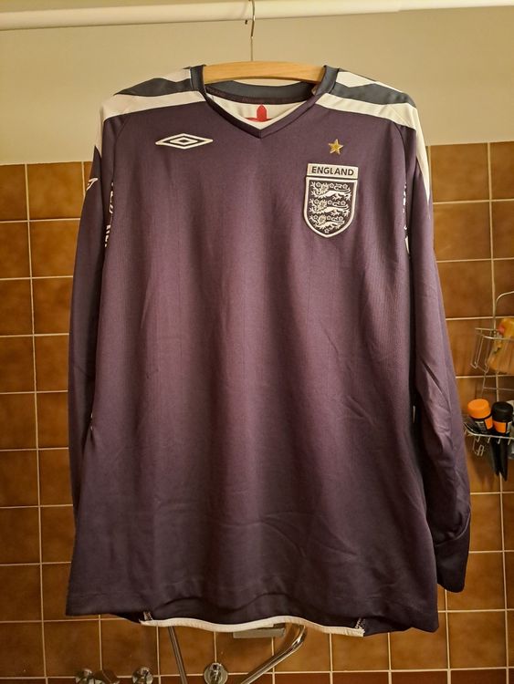 Maillot Angleterre Domicile Umbro 2007-2009 – Taille XL, Blanc, Occasion