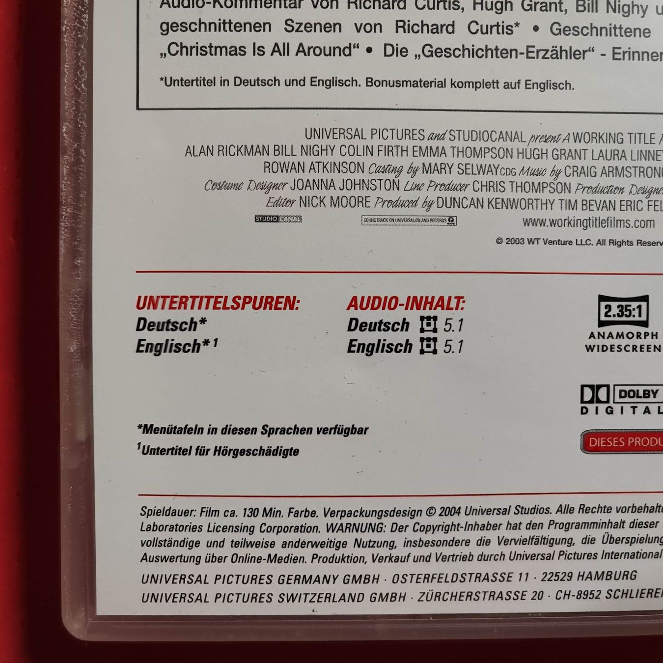 Alle DVDs: Tatsächlich...Liebe – Gebraucht aus Dübendorf von kb86_MOVIE 2