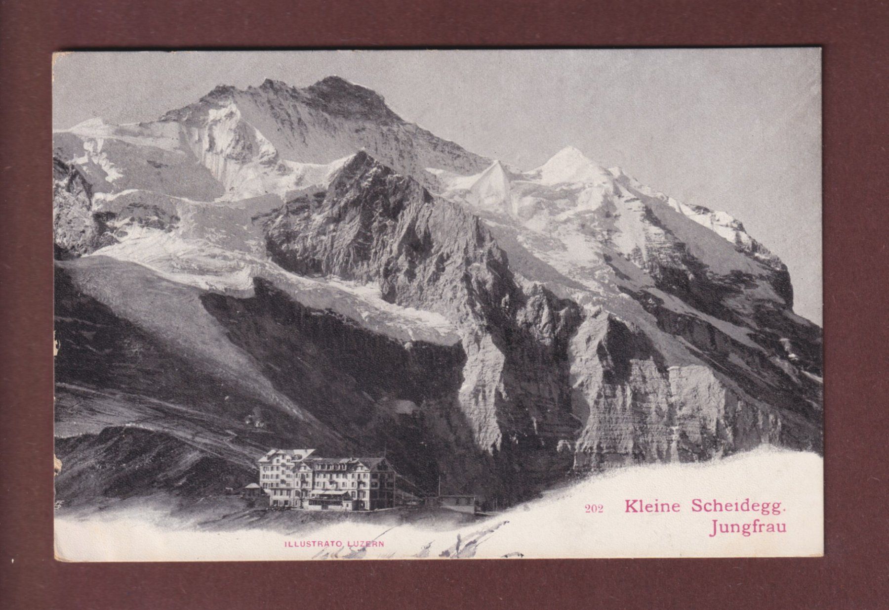 Cartoline postali: KLEINE SCHEIDEGG - Jungfrau - 1903 – Usato da Pully venduto da nicecards-shop