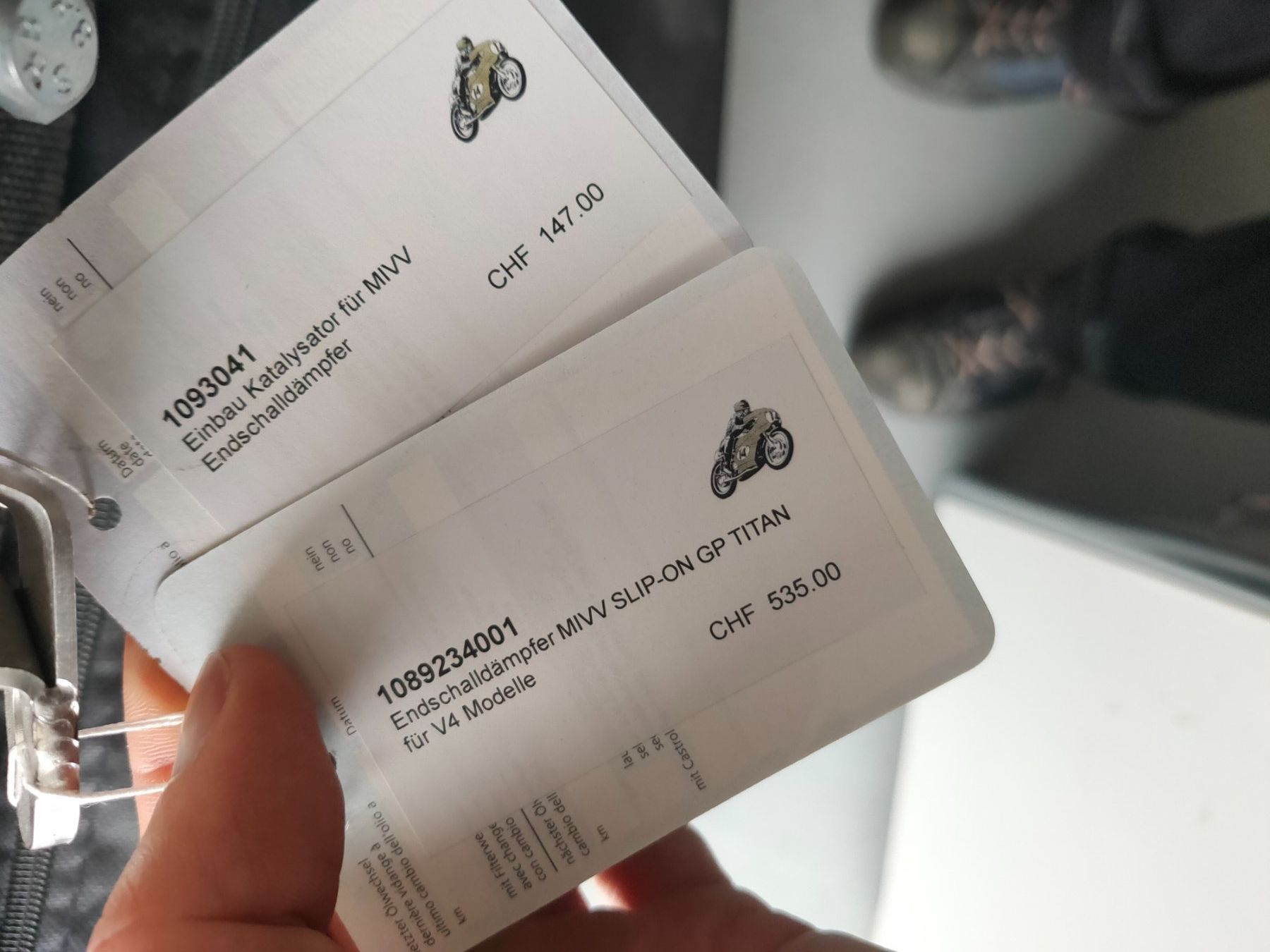 Aprilia Auspuffanlagen: Endschalldämpfer Mivv SLIP-ON GP TIT – Gebraucht aus Worb von peugeot85 2