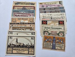 Banknoten aus Deutschland - Notgeld 50 Pfennig