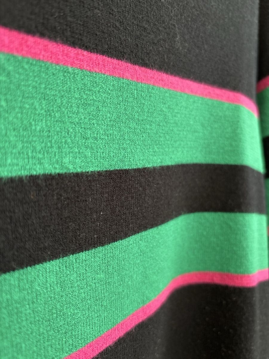 Gerry Weber Maglioni & Felpe: Gerry Weber Strickpullover, Gr. 48, schwarz gestreift. – Usato da Burgdorf venduto da VouSchoen 1