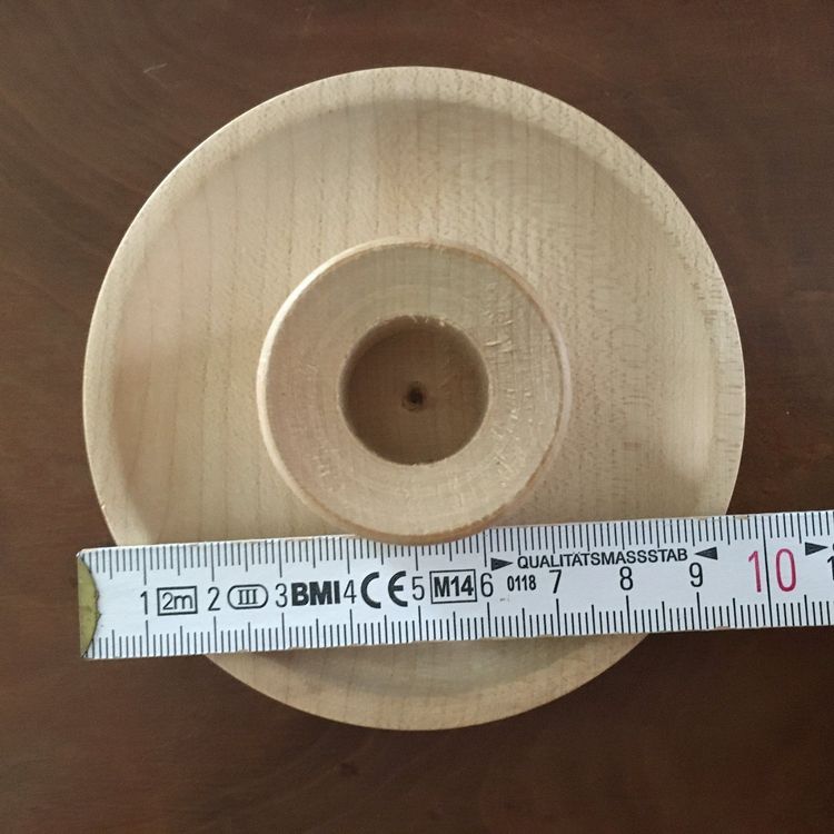 4 Stück Kerzenteller Aus Bambus – 8 Cm Durchmesser, Runde Untersetzer Für Kerzen & Deko