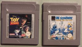 Toy Story und Die Schlümpfe für den Nintendo Gameboy ab 1.-