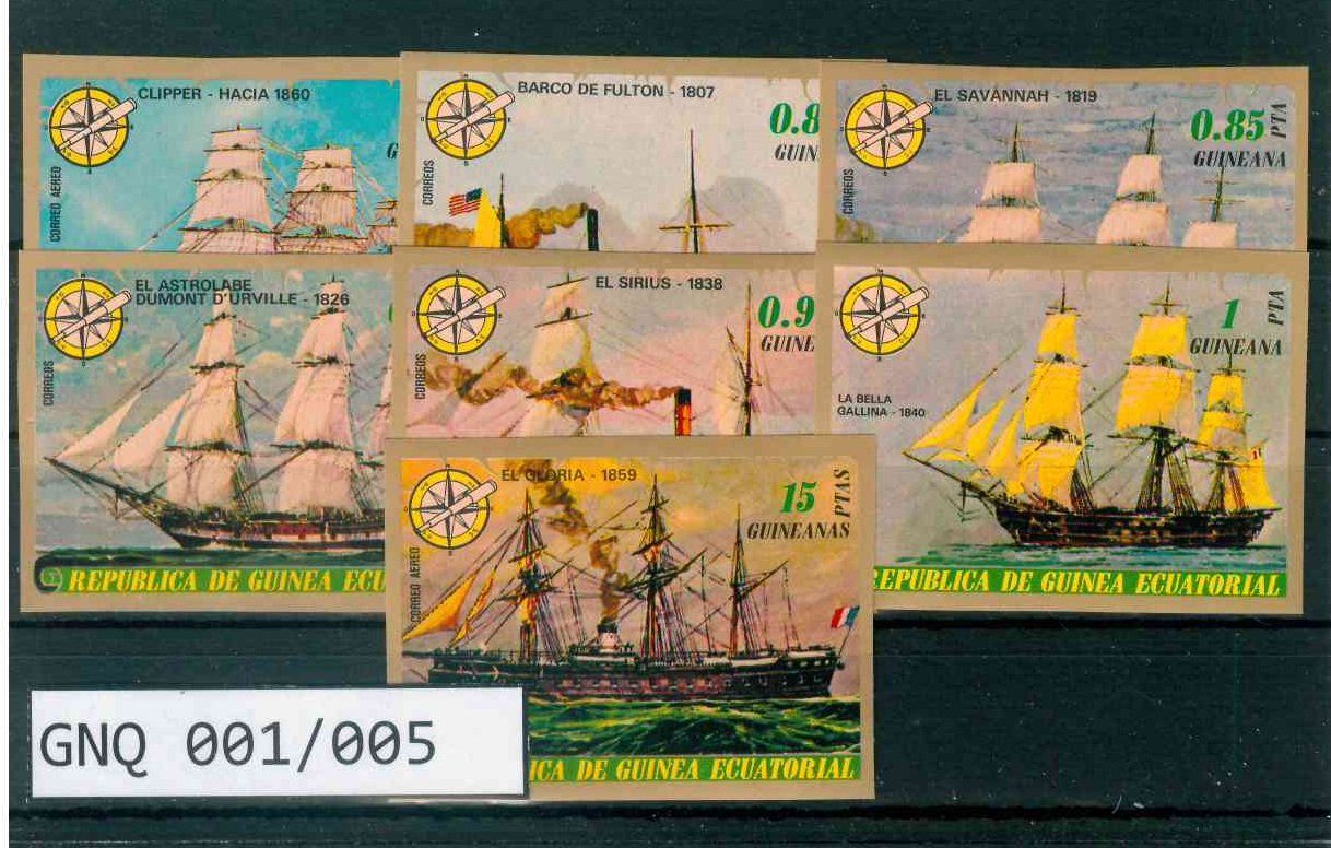Alle Briefmarken: ÄQUATORIALGUINEA 7 BRIEFMARKEN SCHIFFE – Neu (gemäss Beschreibung) aus Marly von Stampfinder