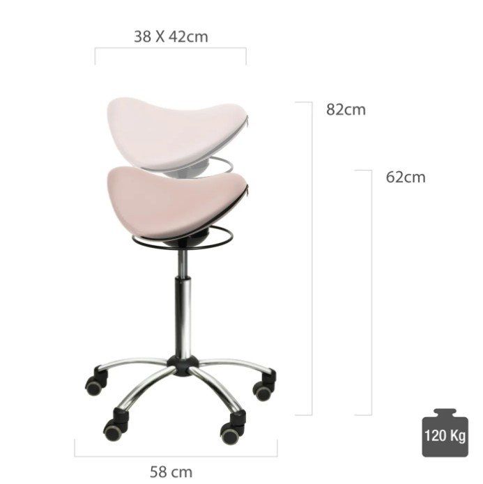 Hocker: Comfort-Sattelhocker ROSA mit Swing-Mechanismus – Neu und originalverpackt aus Schaffhausen von Praxis-Nova 5