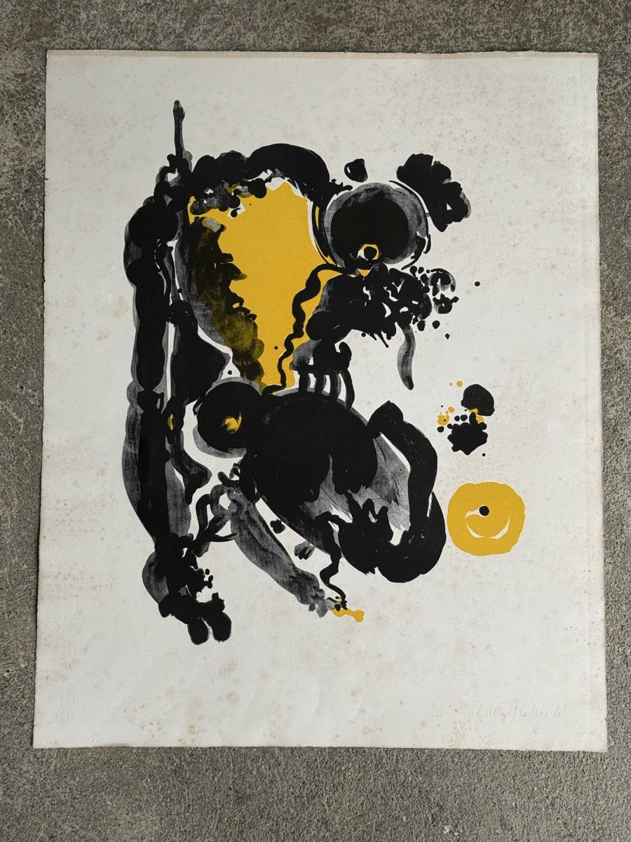 Grafica & Litografie: Vintage Lithographie LILLY KELLER 1961 – Usato da Konolfingen venduto da petzipetz