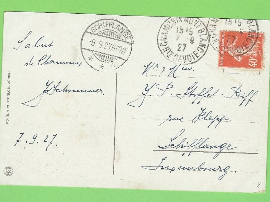 Cartoline postali: Le Mont-Blanc vu de Bel Achat – Usato da Zürich venduto da t24_de 1
