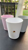 Blumentöpfe Keramik 3 Stk. Weiss Rosa Grau Made in Germany