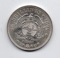 (2667) Südafrika, 2 ½ Schilling 1896, top stgl