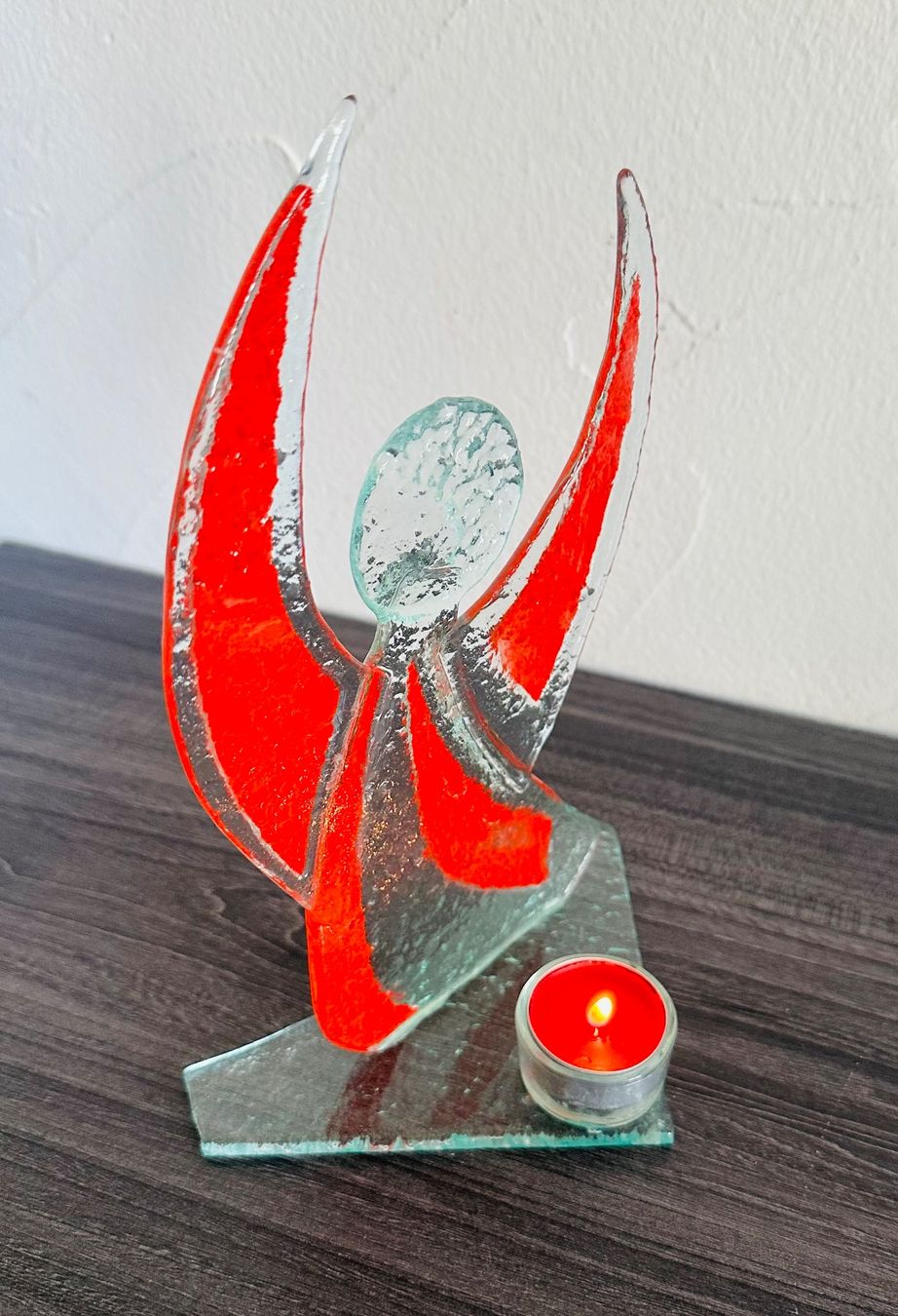 Tutte le decorazioni: Glasengel mit Rechaud Kerze – Usato da Zürich venduto da brazerola 1
