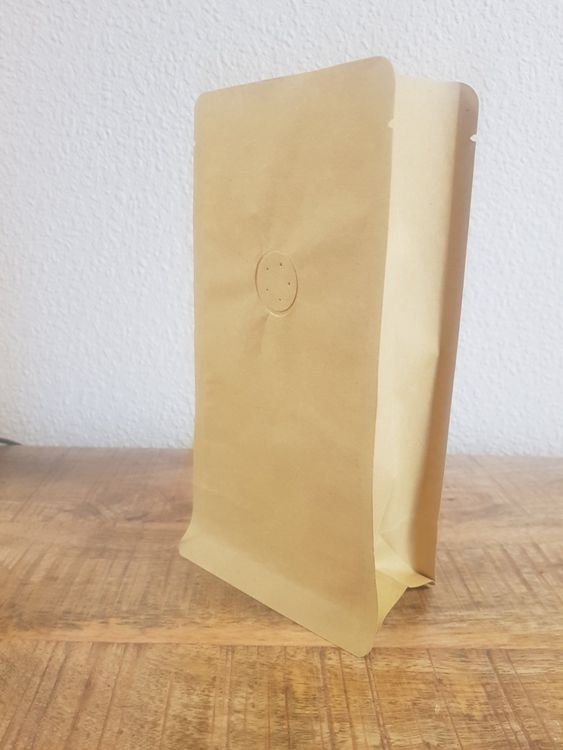Lacers Kaffeebeutel Mit Aromaschutz - Flachbodenbeutel Kraftpapier 500ml