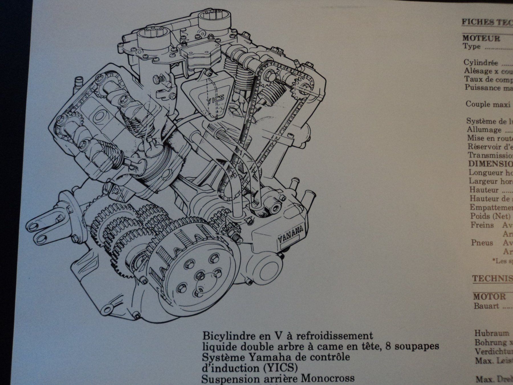 Documenti: Prospekt Yamaha XZ550 1982 – Usato da Schwarzenburg venduto da modelCARama 1