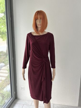 Ralph Lauren Dress Burgundy Size 10 Knot Detail