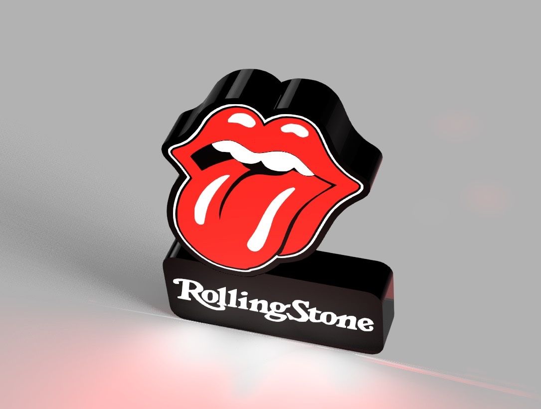 Lampade: Lightbox lampe led Blanc et RGB RollingStone Personalizable – Nuovo (secondo la descrizione) da Vicques venduto da PAMB3D 1