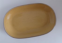 RÖSSLER Senfgelb Platte 32x21cm -E85