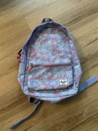 Herschel Rucksack Blumenmuster Lila/Weiss Mädchen Rucksack 