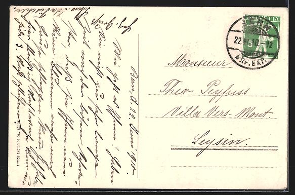 Cartoline postali: Bern, Strassenpartie mit Blick zum Kasin – Usato da Berlin venduto da bartko-reher 1