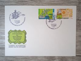 TR50 Enveloppe + Timbre Portugal 1981 - Madeira