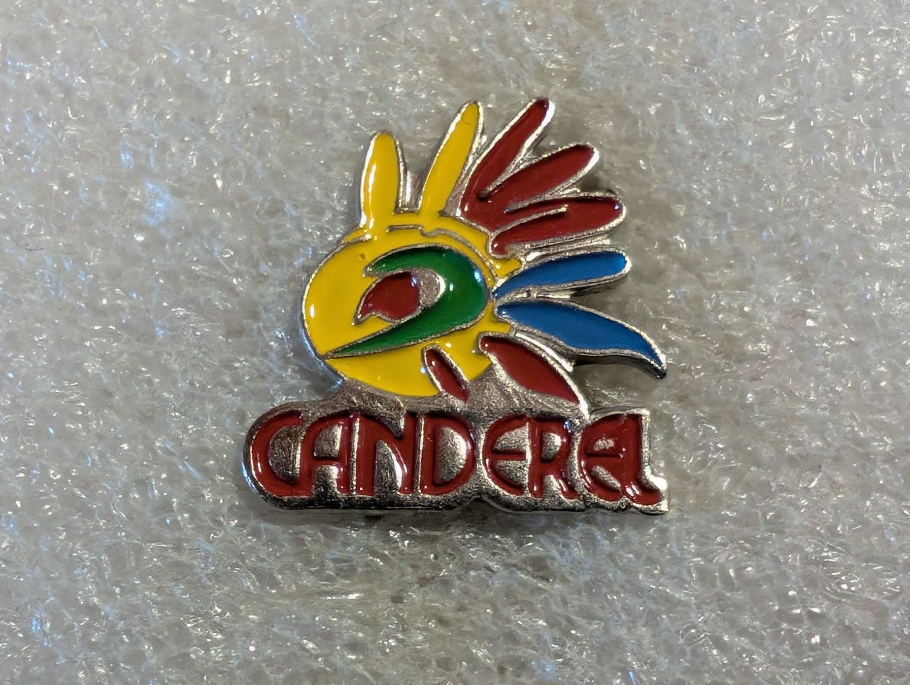 Placchette & Badge: Ansteckpin 102: Canderel – Usato da Oppligen venduto da Pin-Fall-Shop