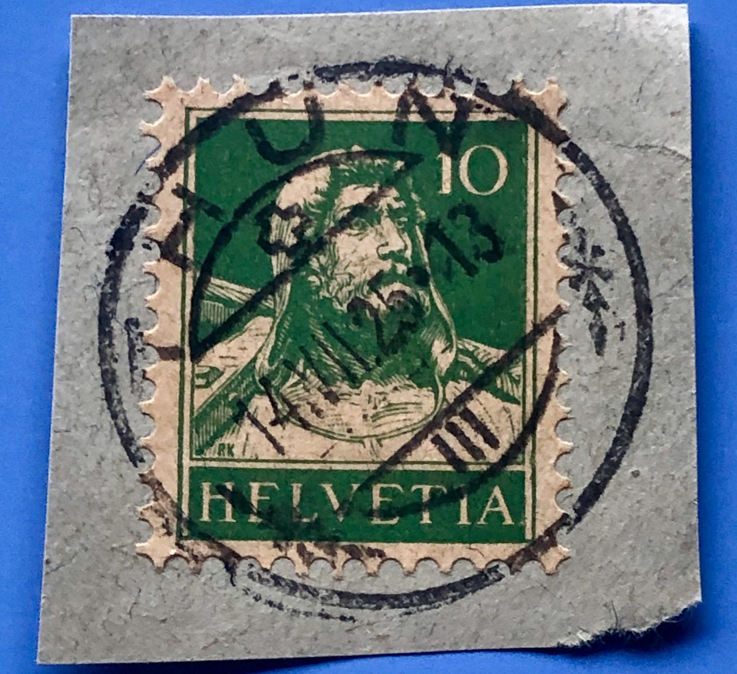 Alle Briefmarken: Nr.153  gestempelt mit Papier   – Gebraucht aus Aarau von Billa007
