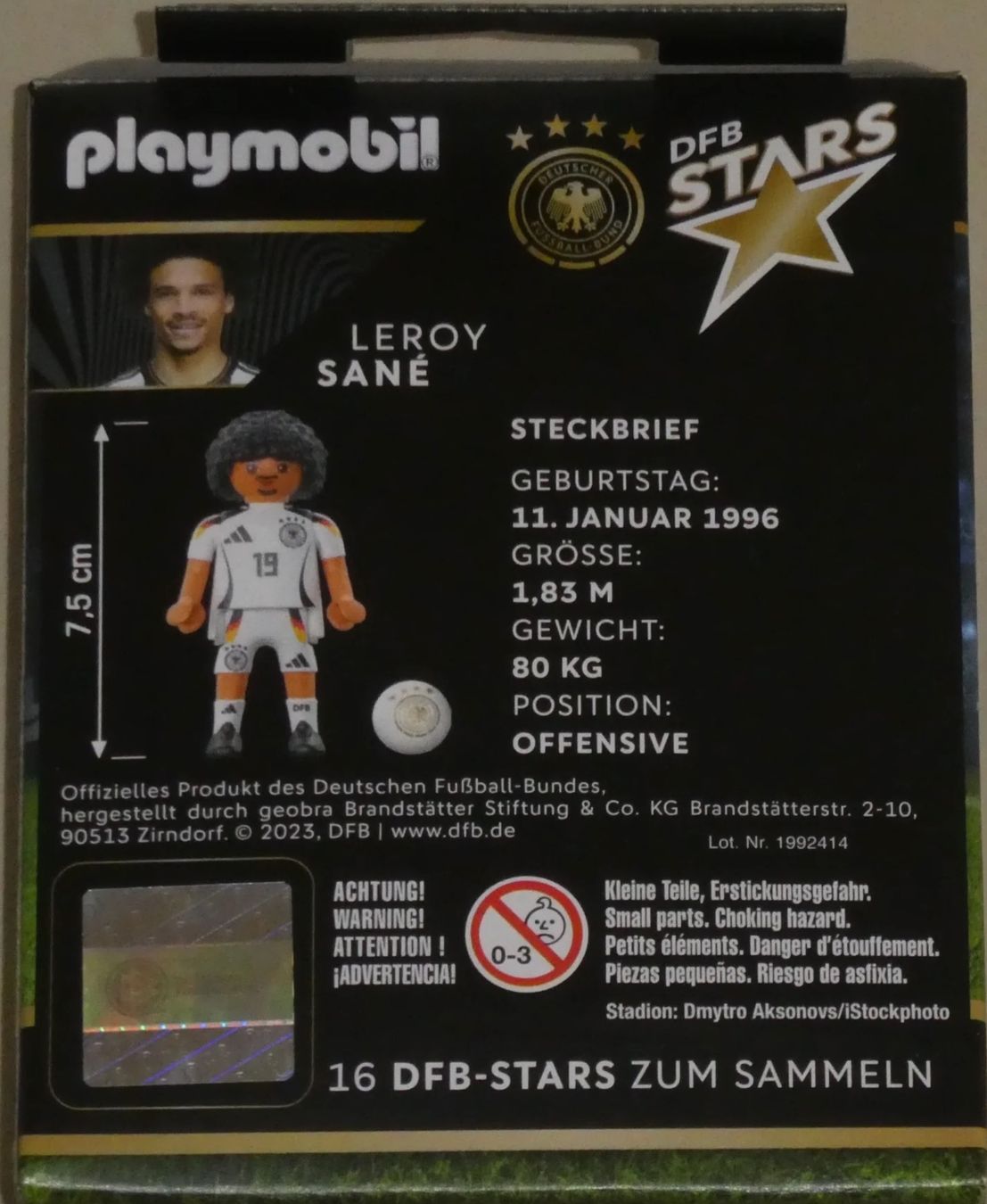 Playmobil Giocattoli: Playmobil 71674 Leroy Sane – Nuovo e nell'imballaggio originale da Wagenhausen venduto da FrauLang 1