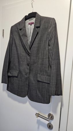 Blazer grigio gessato misto viscosa JJB Benson tg.46