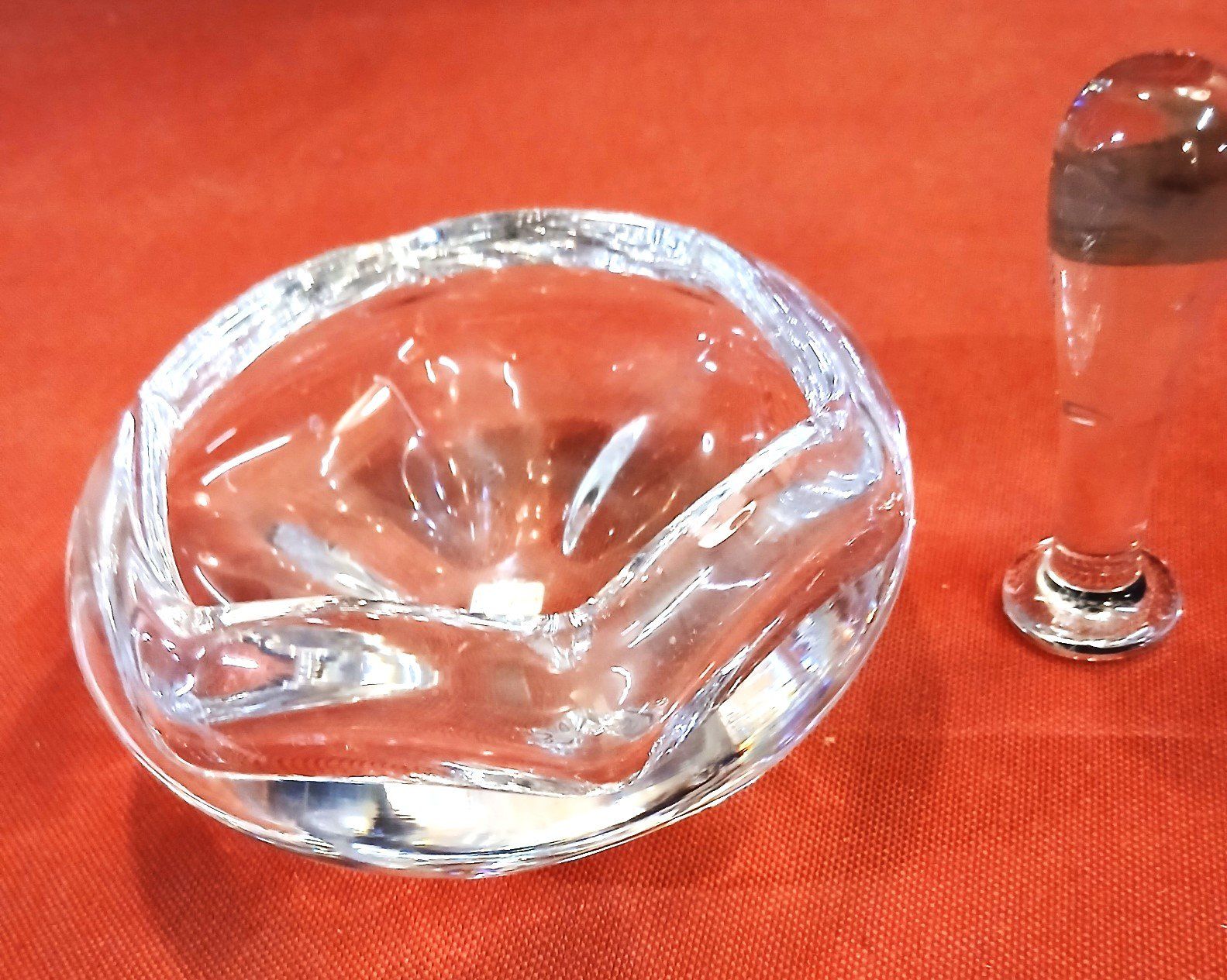 Portacenere: BACCARAT et ORREFORS, bourre-pipe et cendrier – Usato da LE MONT-SUR-LAUSANNE venduto da CHOCO04 1
