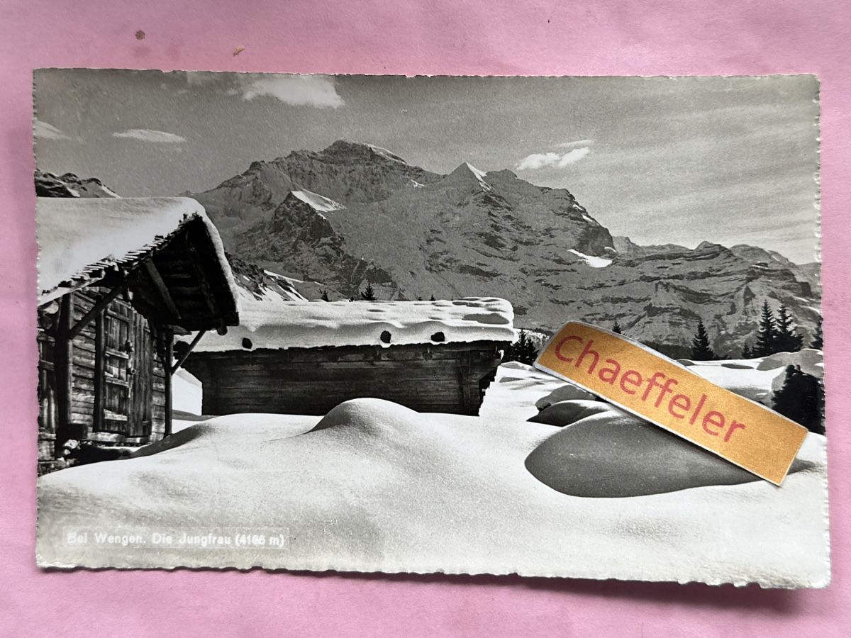 Ansichtskarten: 1944 Bei Wengen. Die Jungfrau  – Gebraucht aus Zürich von Chaeffeler