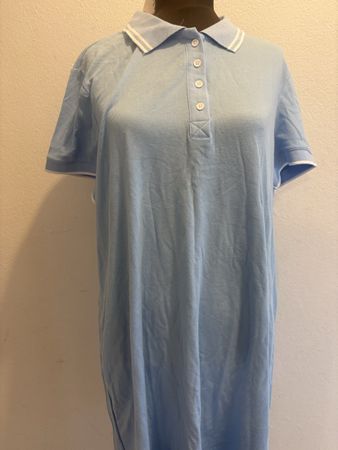 Polo Kleid hellblau kurzarm neu mit Etikett XL