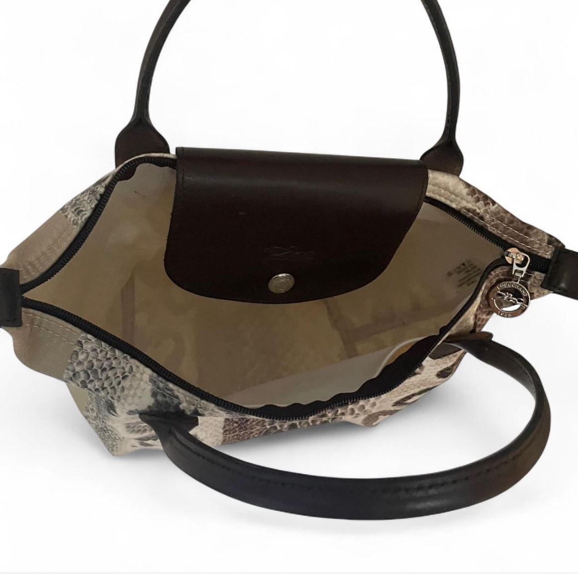 Longchamp Sacs femmes: Longchamp Handtasche Python-Muster, Limited Edition! – Neuf (Voir description) à Zürich par eva_9vcs 2