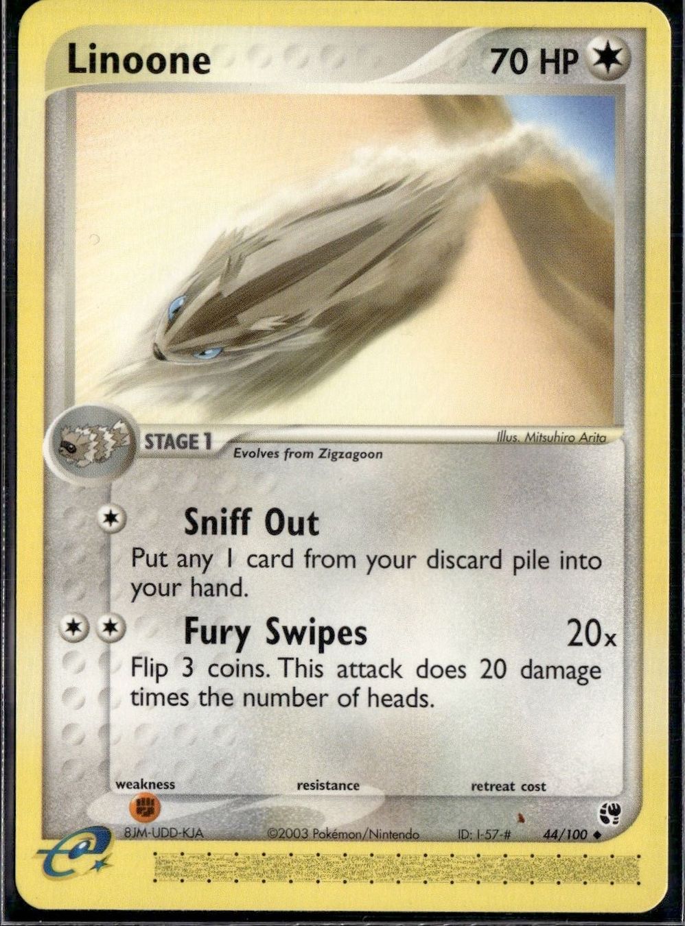 Pokémon Carte collezionabili: Linoone 44/100 EX Sandstorm Pokemon – Usato da Zürich venduto da pokemon_cards