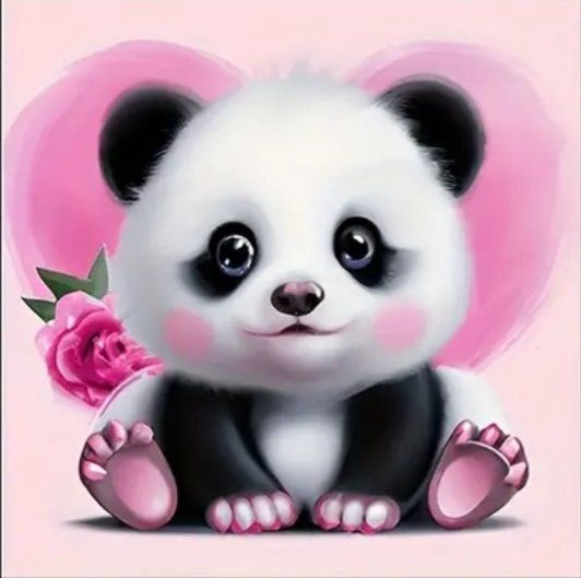 Kit bricolage: Diamant Painting Panda 20x20cm – Nuovo e nell'imballaggio originale da Aarau venduto da ozgysi