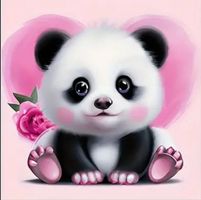 Diamant Painting Panda 20x20cm