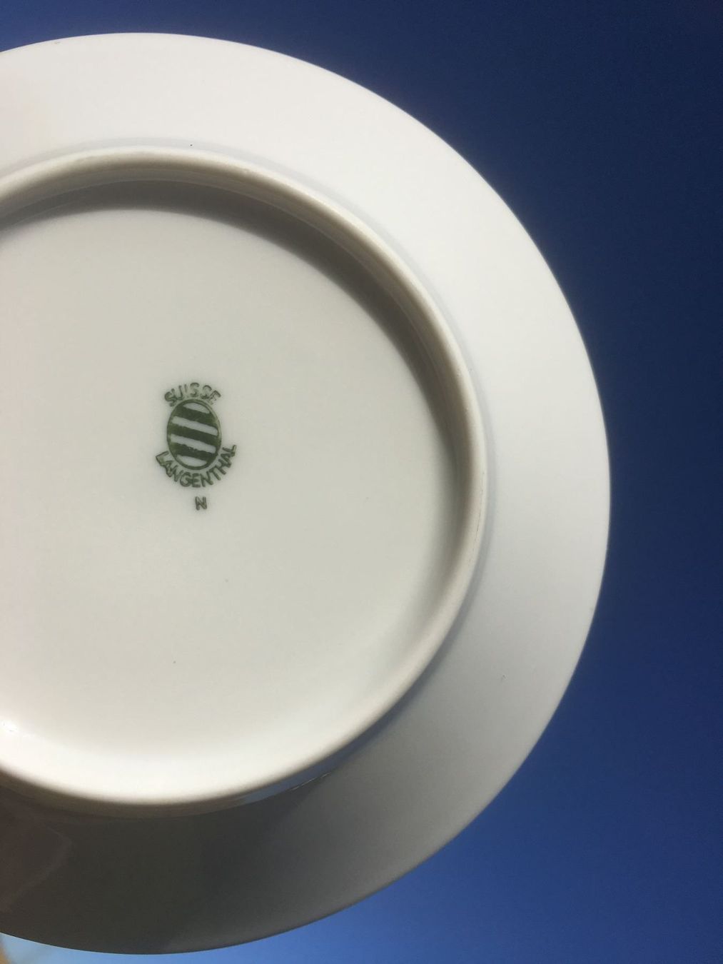 Teller: LANGENTHAL TELLER UNTERTASSE 125 JAHRE BANK LANGENTHAL – Gebraucht aus Subingen von ArtBead 4
