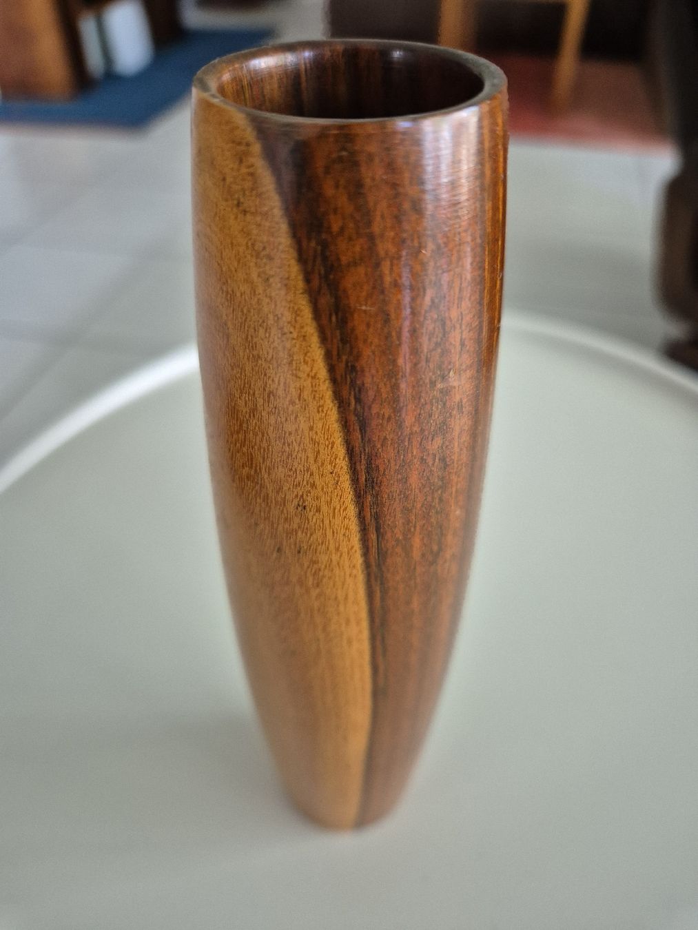 Vasen & Gefässe: Palosantoholz Vase 60er Vintage – Gebraucht aus Hausen AG von Menzian